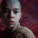 Aang (Noah Ringer) makes a choice between fleeing or fighting.